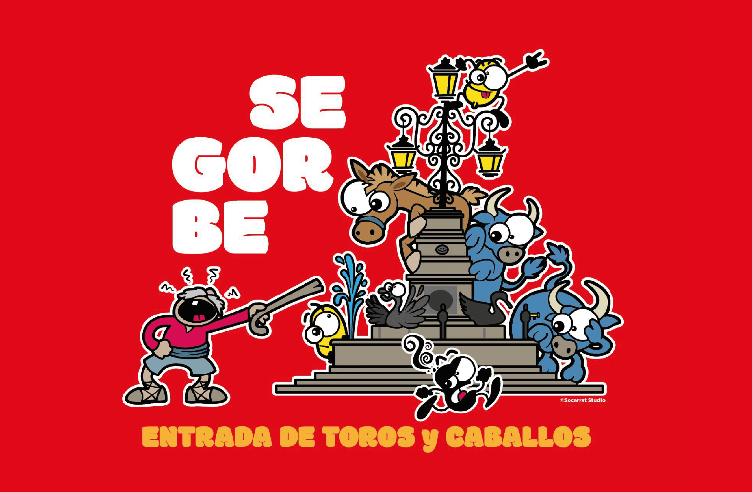 Cartel Segorbe Toros y Caballos Estudio Creativo Socarrat