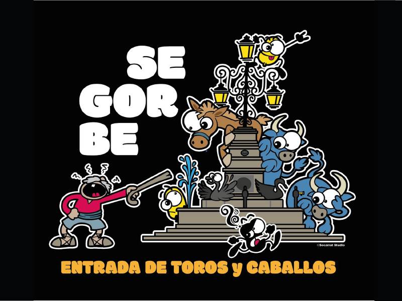 Cartel Segorbe Toros y Caballos Estudio Creativo Socarrat