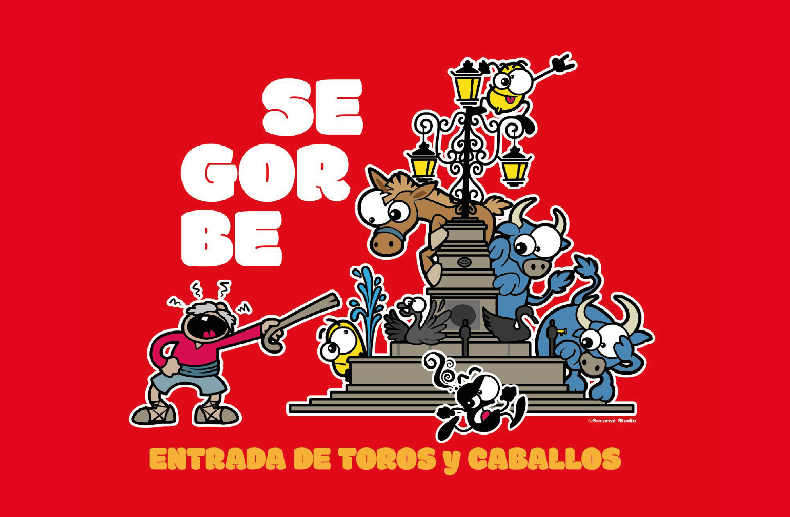 Cartel Segorbe Fiestas 2024 Socarrat Studio Toros y Caballos