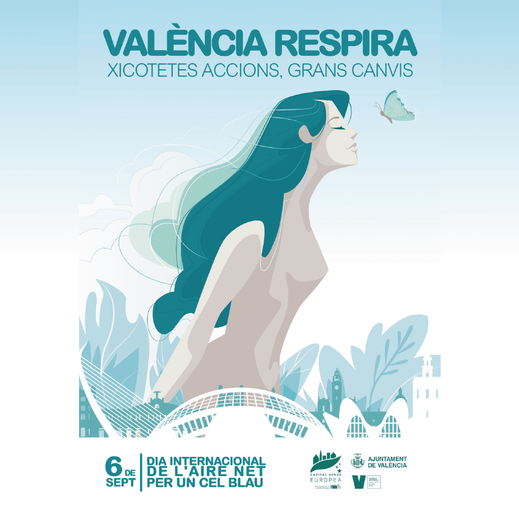 Cartel principal Valencia respira 2024 Ayuntamiento de Valencia por Socarrat Agencia Creativa