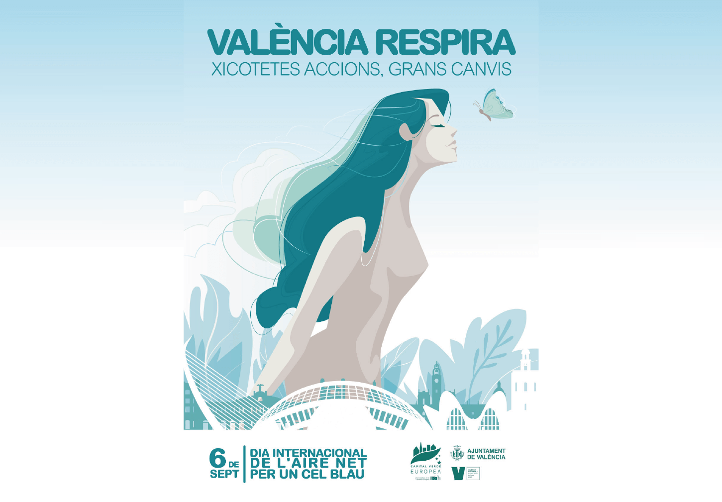 Cartel principal Valencia respira 2024 Ayuntamiento de Valencia por Socarrat Agencia Creativa